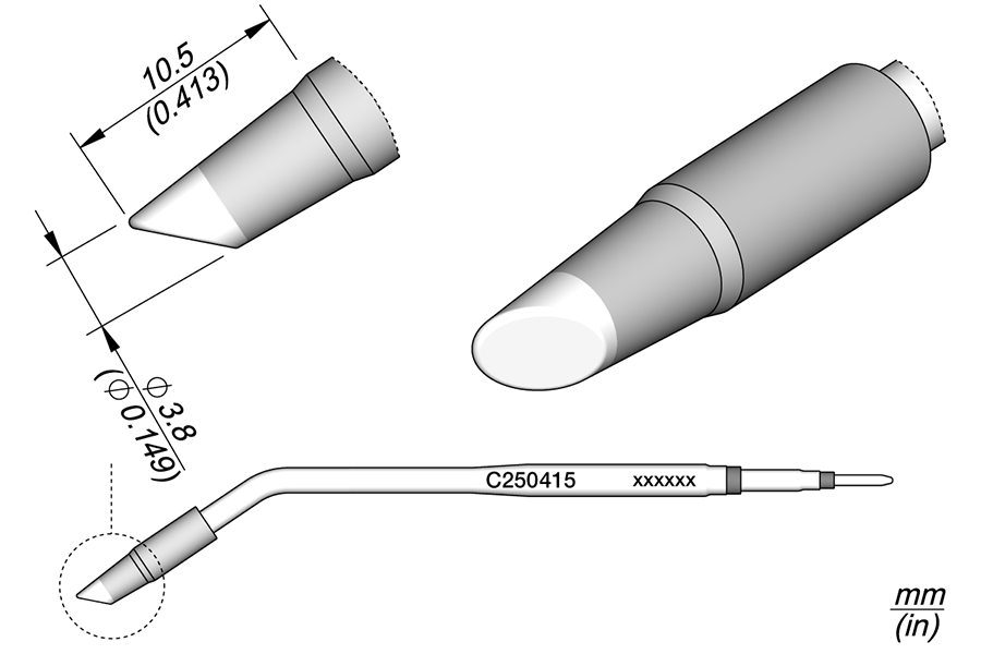 C250415 - Bevel Cartridge Ø 3.8